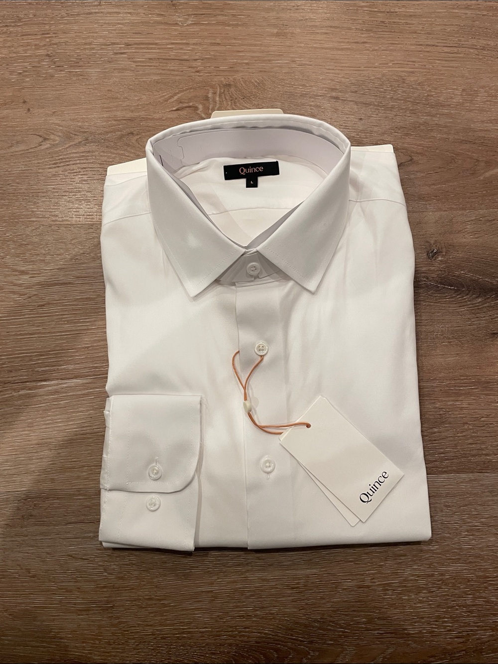 Quince Men's White Dress Shirt - Point Collar